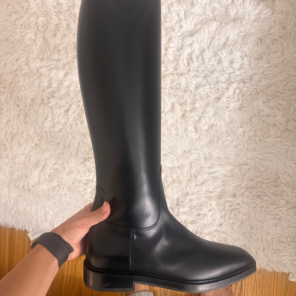 Salvatore Ferragamo Black Over the Knee Boots